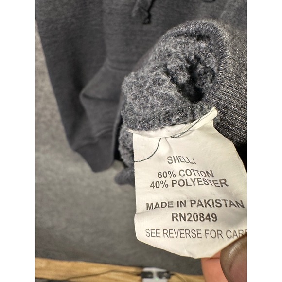 Wells Lamont Hoodie Mens XL Gray Long Sleeve Logo Graphic Pullover Sweatshirt - Picture 6 of 8